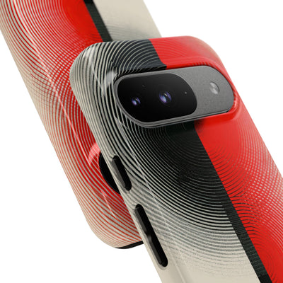 Red Tough Phone Case for Google Pixel - Split Signal Red