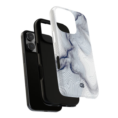 Nordic Ridge Contour · Tough Phone Case for iPhone · White
