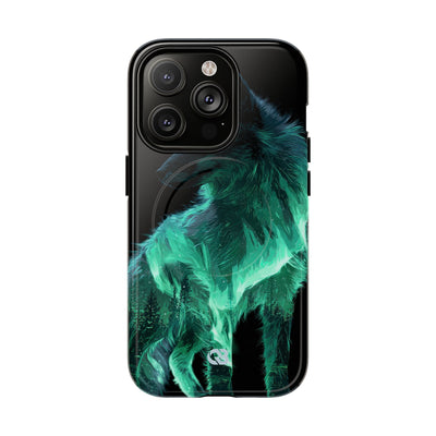 Nordic Aurora Fox · Tough 2.0 Magnetic Phone Case for iPhone · Teal
