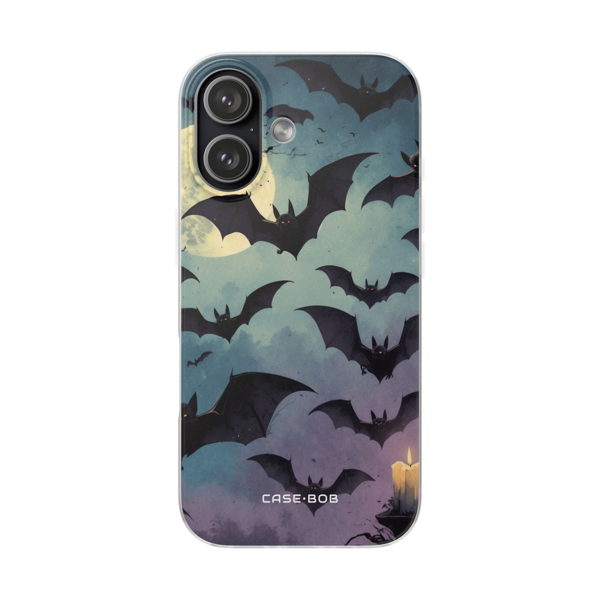 Glowing Bat Swarm iPhone 17 Case - Soft - CASE•BOB