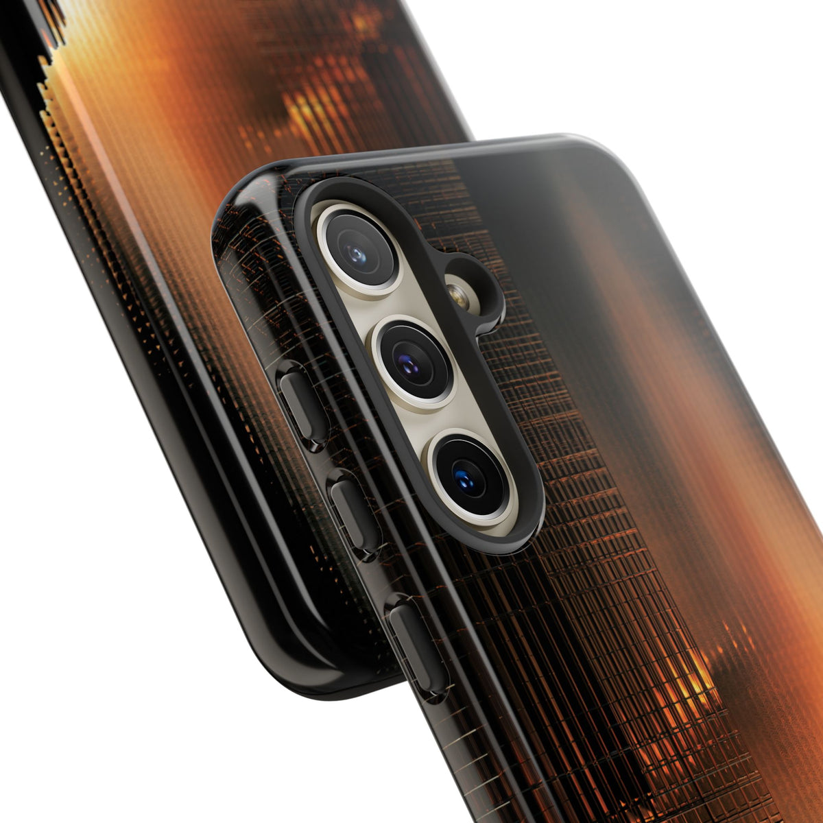 Luminous Grid · Tough Phone Case for Samsung · Black