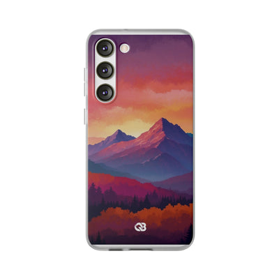Crimson Mountain Dusk · Soft Handyhülle für Samsung
