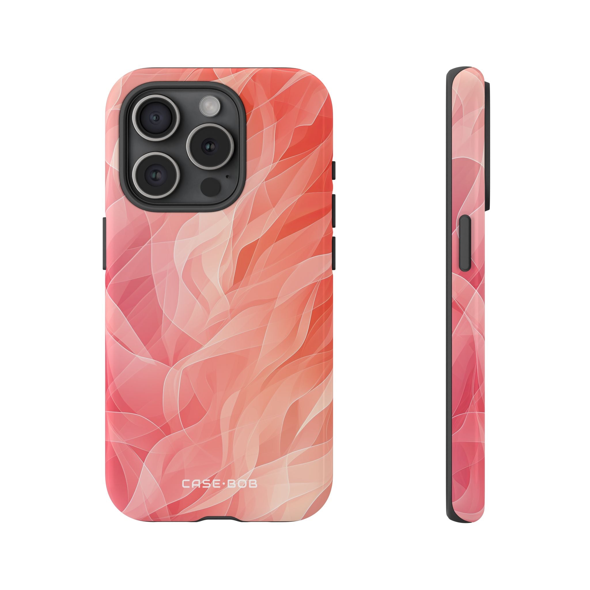 Peach Wave Drift iPhone 15 Pro Case - Tough