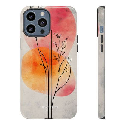 Curved Stem Sunset iPhone 13 Pro Max Case - Tough