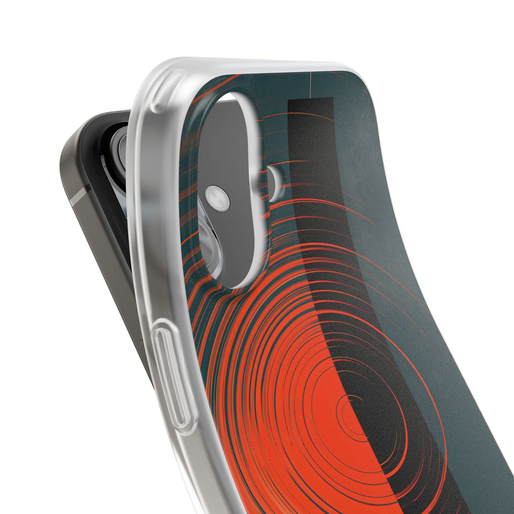 Teal Lite Phone Case for iPhone - Burnt Slate Radial