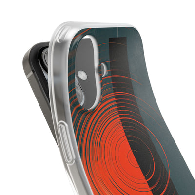 Teal Lite Phone Case for iPhone - Burnt Slate Radial