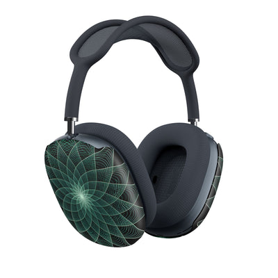 Verdant Harmonic Bloom · Hard Case for AirPods Max · Black