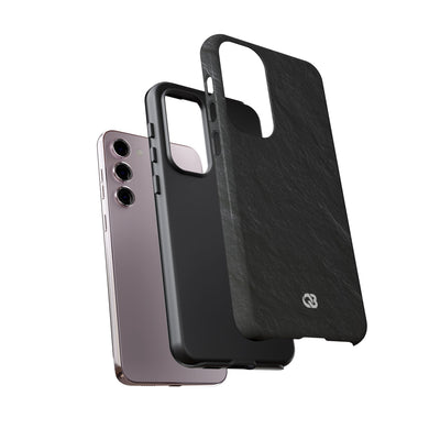 Black Tough Phone Case for Samsung - Raw Obsidian Slate