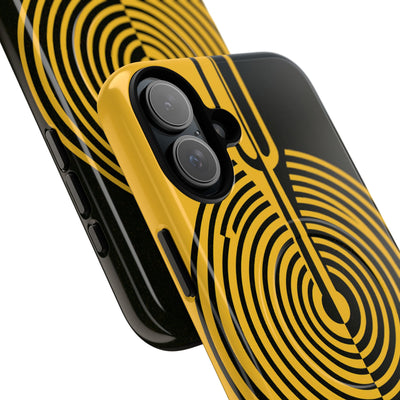 Yellow Tough 2.0 Magsafe Phone Case for iPhone - Voltage Sector Pulse