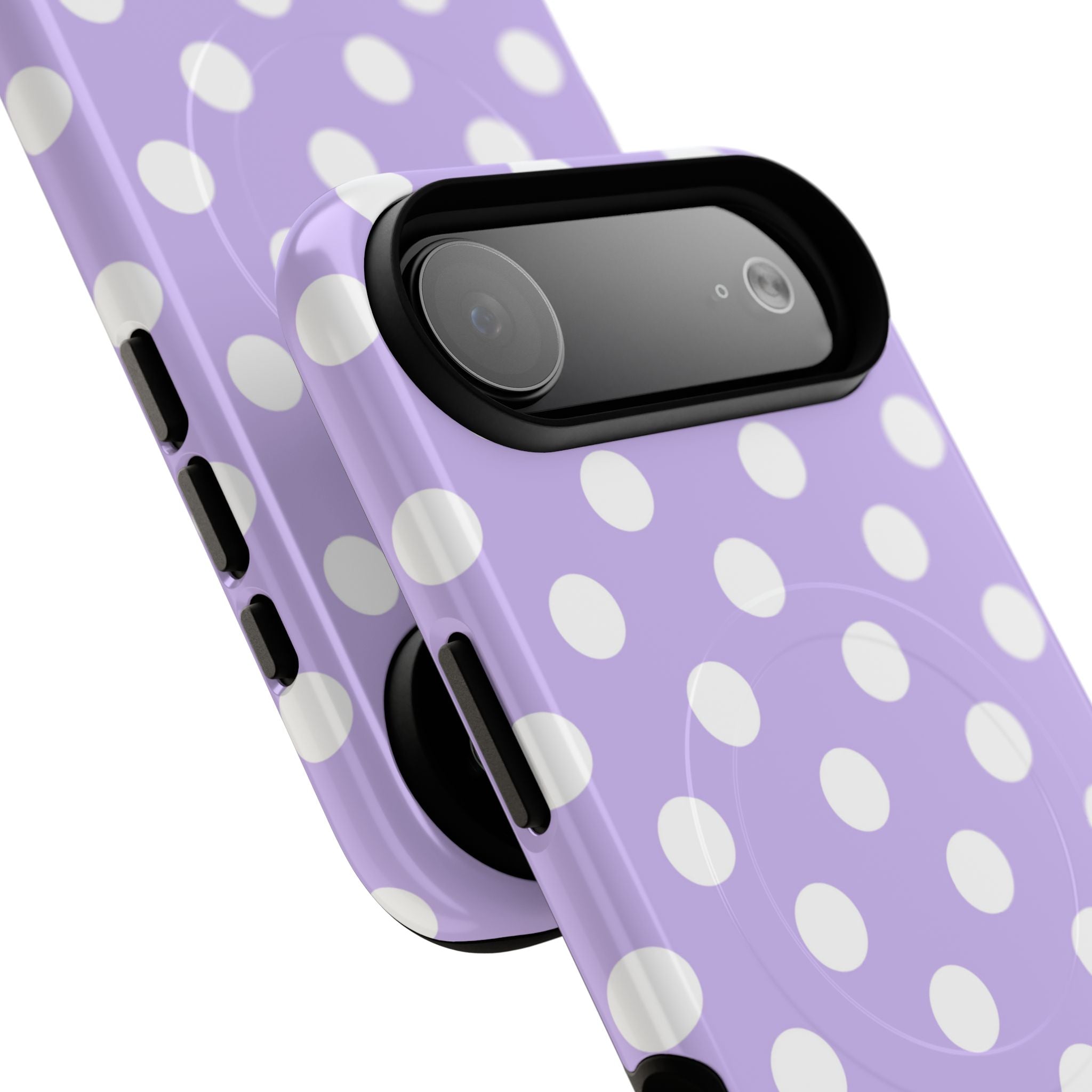 Lavender Polka Grid · Tough+ Phone Case for iPhone · Magsafe