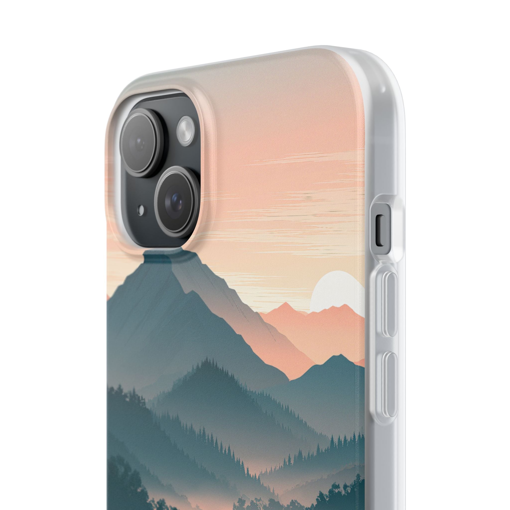 Teal Lite Phone Case for iPhone - Alpine Teal Horizon