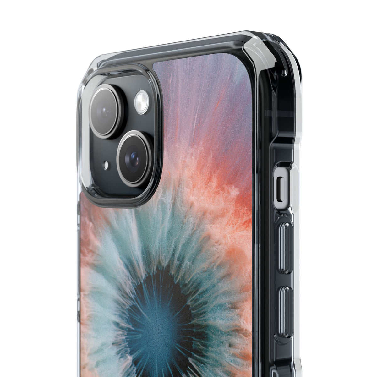 Radiant Aura Core · Clear Impact Magnetic Phone Case for iPhone · Orange