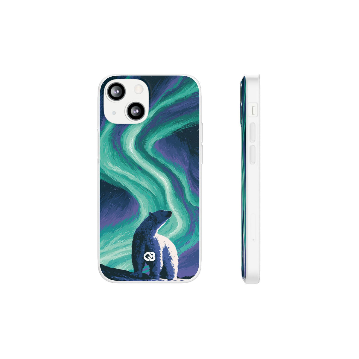 Arctic Aurora Bear · Lite Phone Case for iPhone ·  Teal