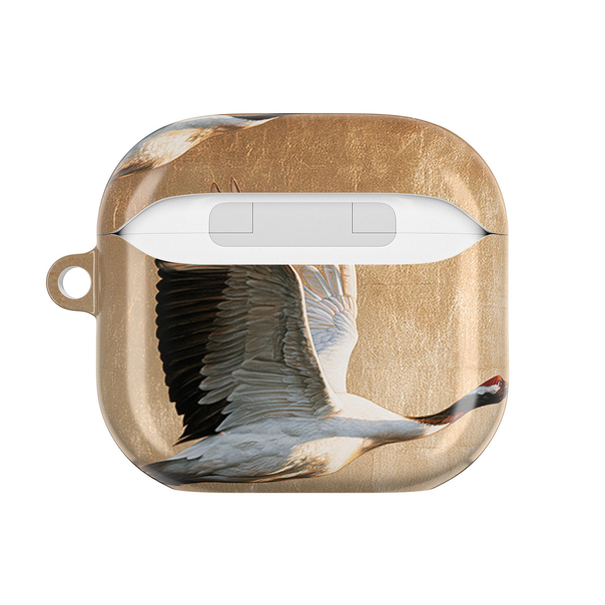 Golden Crane Flight · Hard Case for AirPods & AirPods Pro · Gold