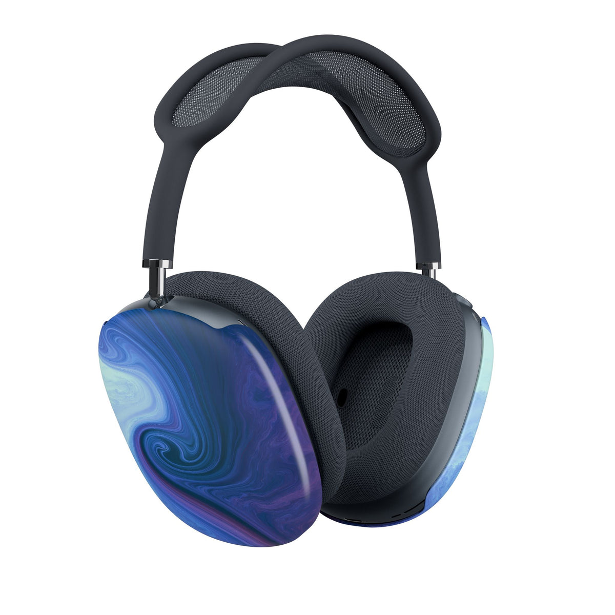Azure Fluid Swirl · Hard Case for AirPods Max · Blue