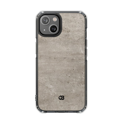 Grey Impact MagSafe Phone Case for iPhone - Brutalist Stone Grit