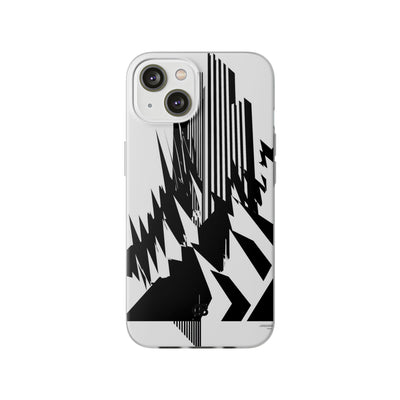 White Lite Phone Case for iPhone - Shattered Vector Spire