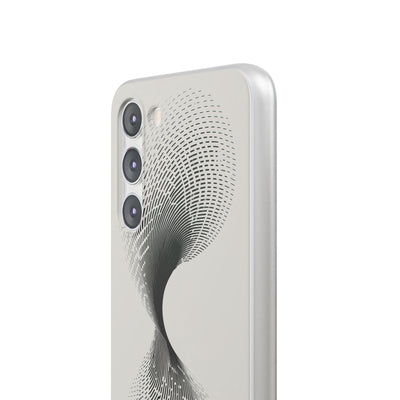 White Lite Phone Case for Samsung - Linear Torsion Grid