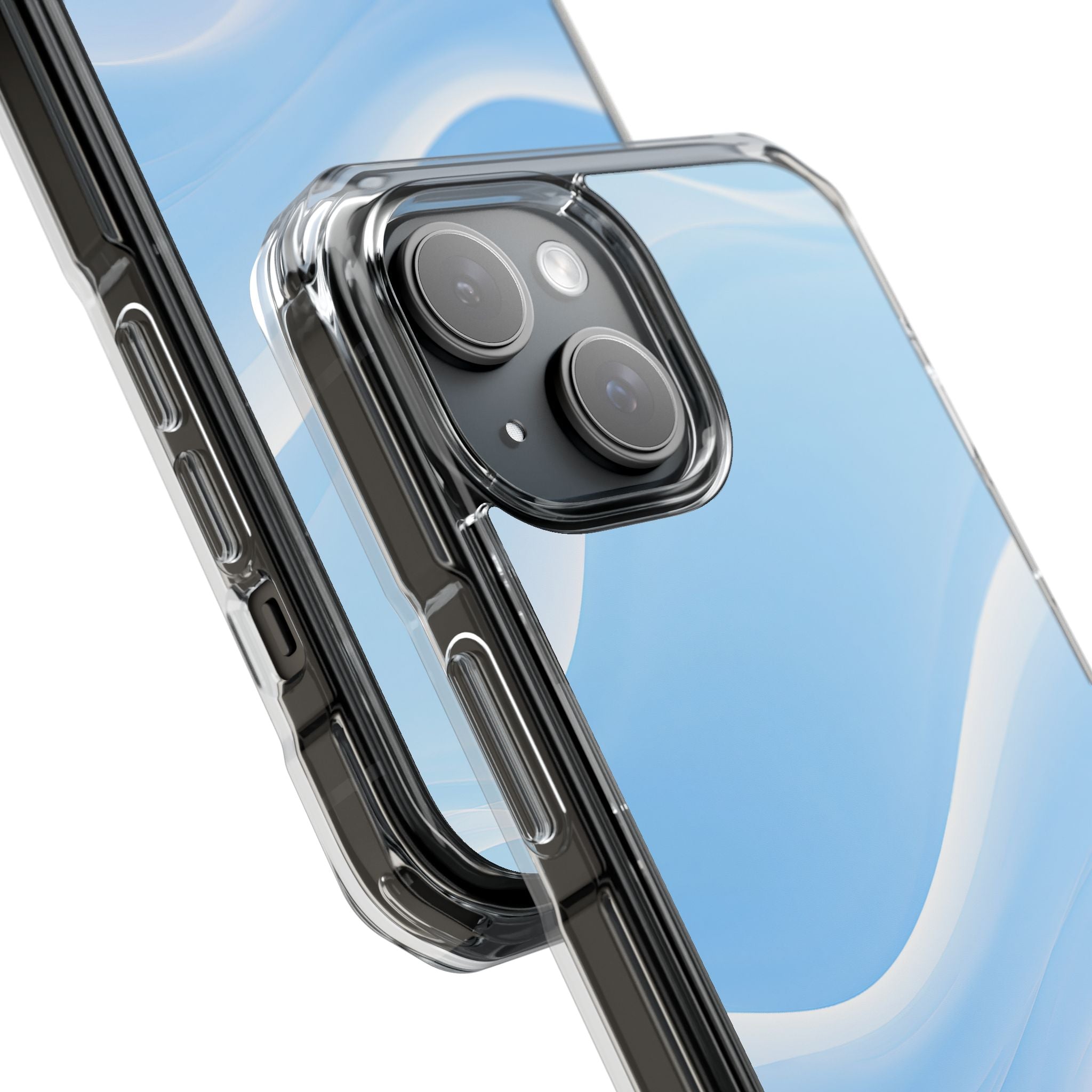 Blue Impact MagSafe Phone Case for iPhone - Glacial Blue Silk