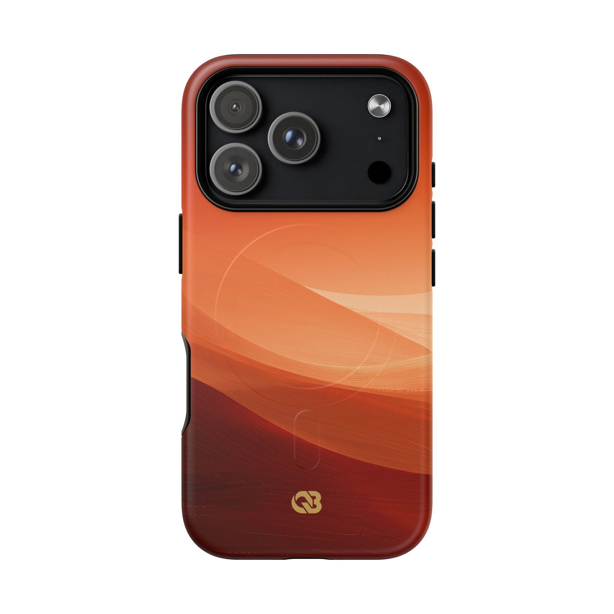 Orange Tough 2.0 Magnetic Phone Case for iPhone - Crimson Dune Gradient
