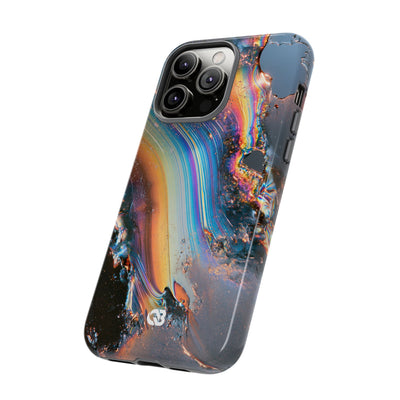Prismatic Aura Flow · Tough Phone Case for iPhone · Blue