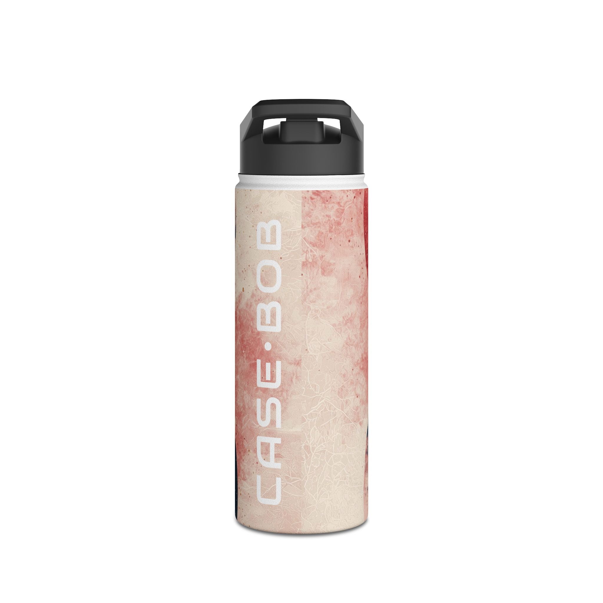 Golden Crescents Crimson - Stainless Steel Water Bottle