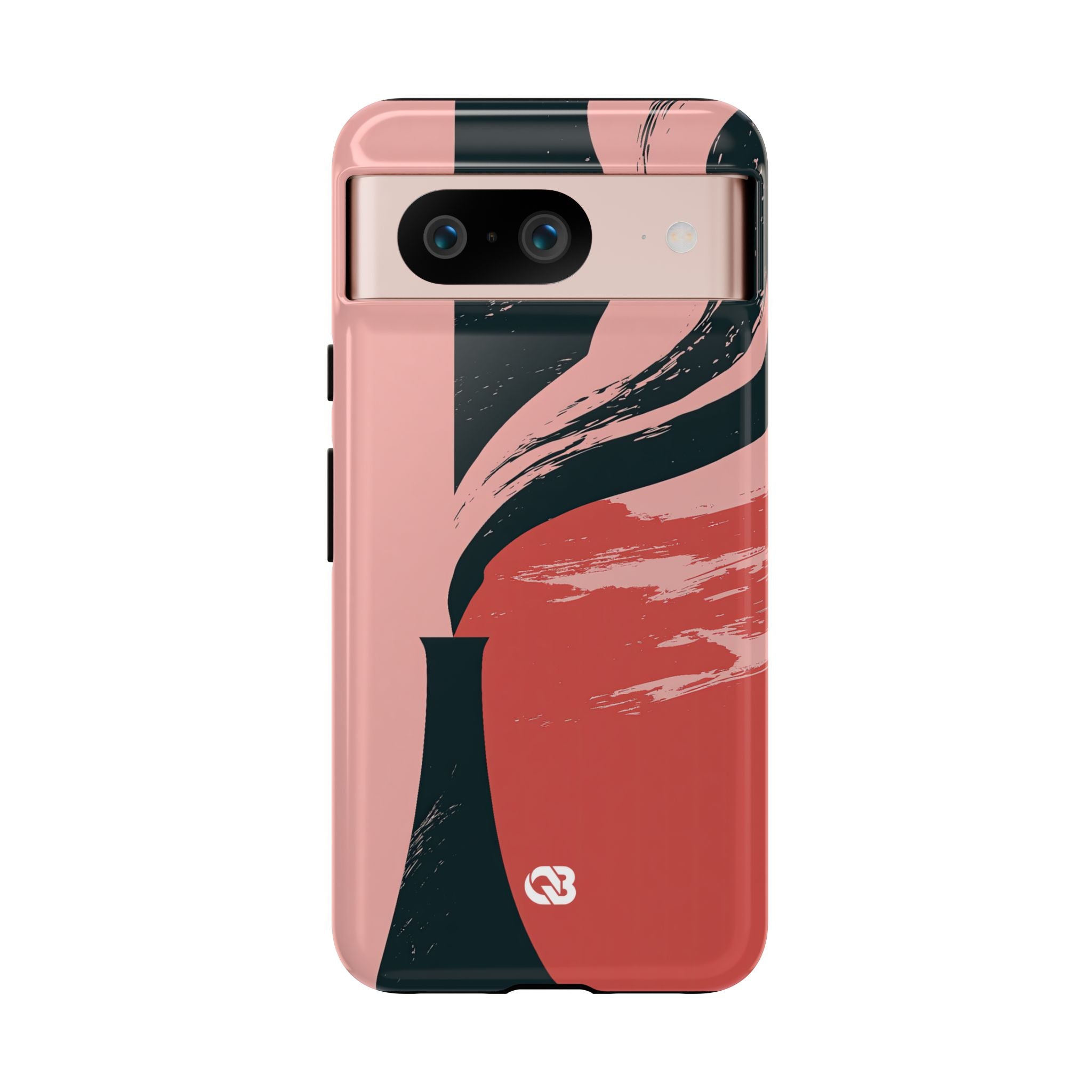 Pink Tough Phone Case for Google Pixel - Cinder Rose Plume