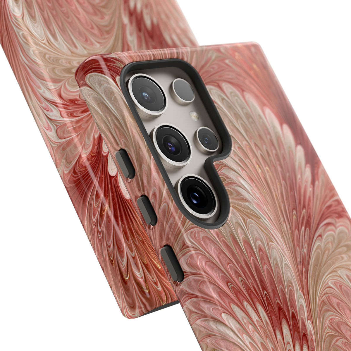 Blush Petal Plume · Tough Phone Case for Samsung · Pink