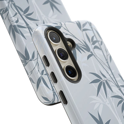 Blue Tough Phone Case for Samsung - Slate Bamboo Shadow