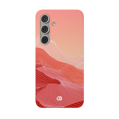 Coral Ridge Contours · Lite Phone Case for Samsung · Red