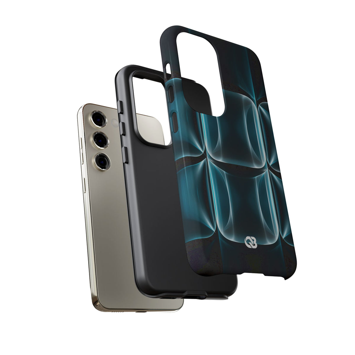 Translucent Cyber Grid · Tough Phone Case for Samsung · Teal