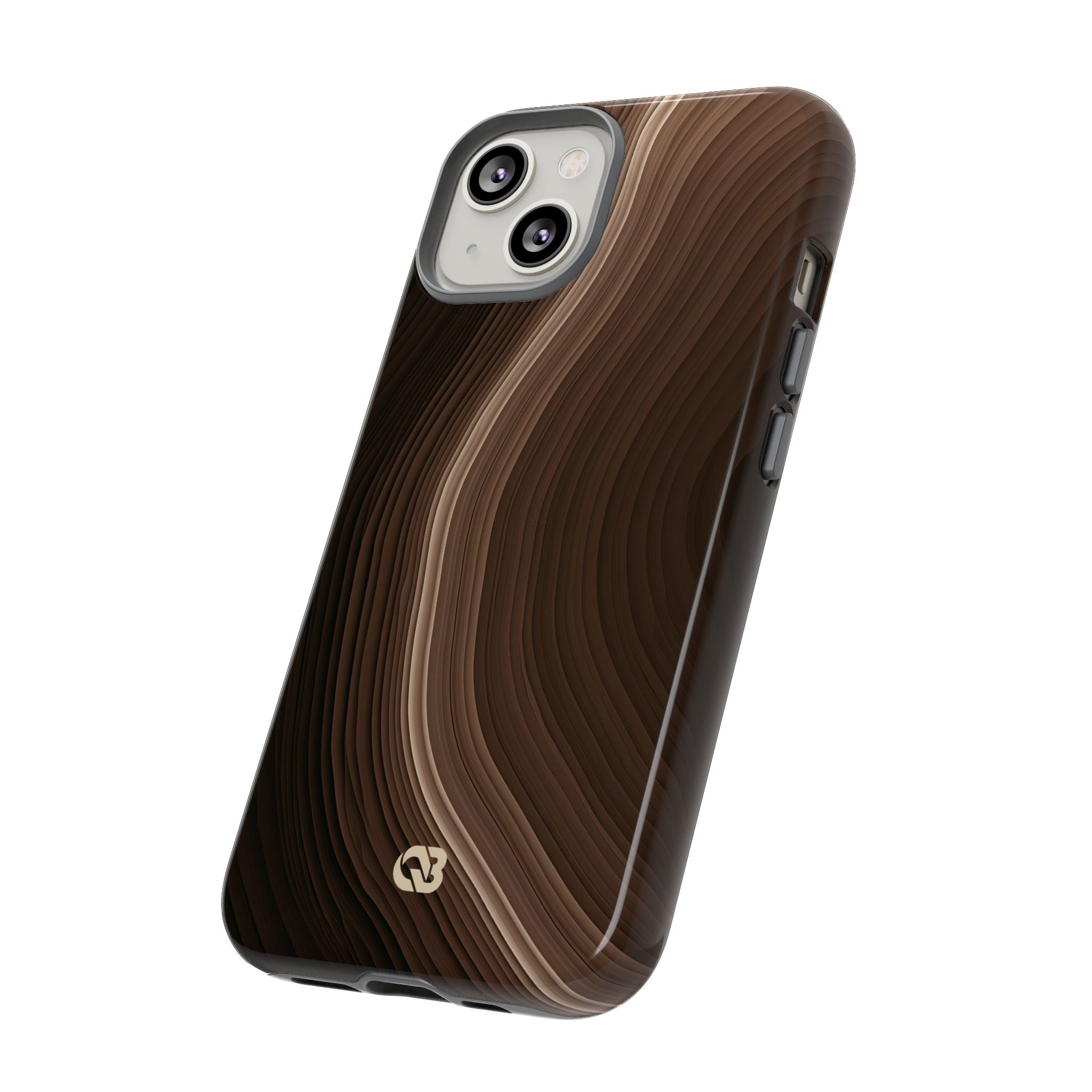Brown Tough Phone Case for iPhone - Bronzed Canyon Relief