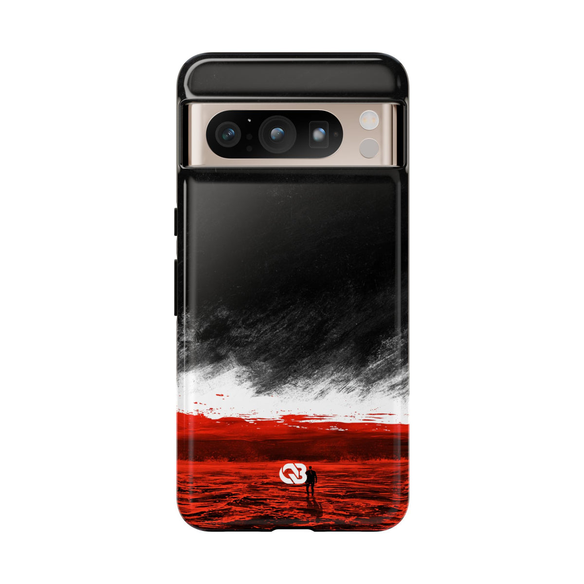 Crimson Horizon · Tough Phone Case for Pixel ·  Black