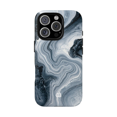 Suminagashi Ink Flow · Tough Phone Case for iPhone · Grey