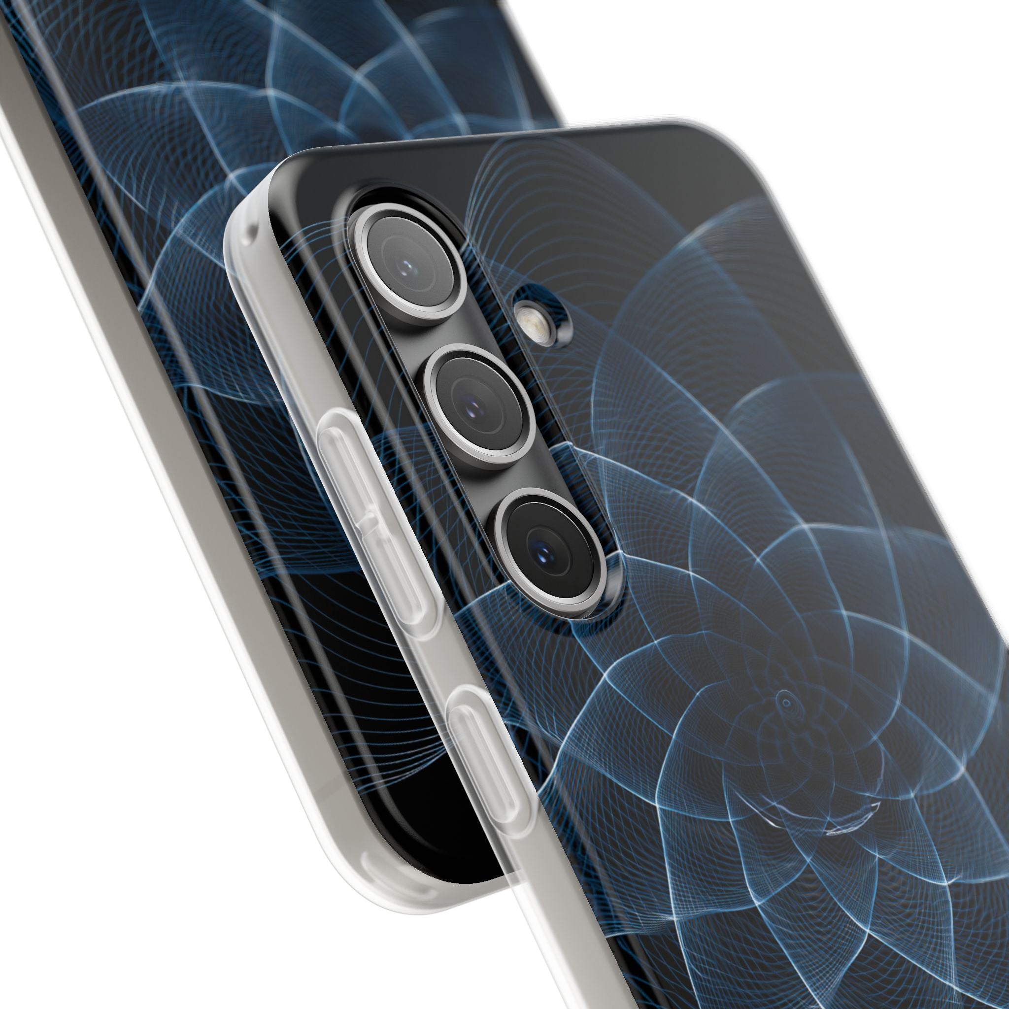 Blue Lite Phone Case for Samsung - Cobalt Geometric Bloom