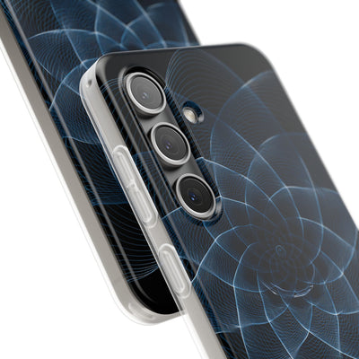 Blue Lite Phone Case for Samsung - Cobalt Geometric Bloom