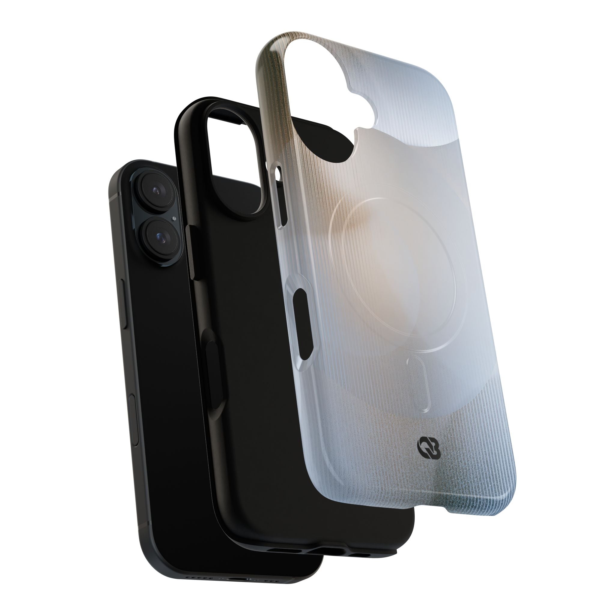 White Tough 2.0 Magsafe Phone Case for iPhone - Frosted Ribbed Sphere