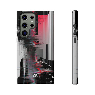 Black Tough Phone Case for Samsung - Crimson Data Leak