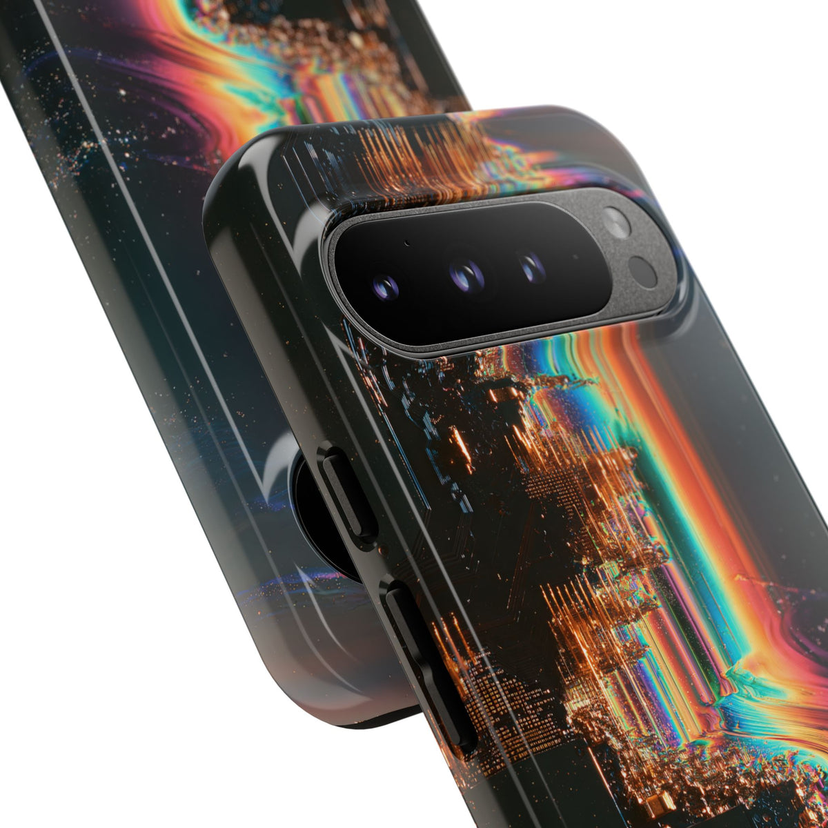 Prismatic Circuit · Tough Phone Case for Pixel ·  Black