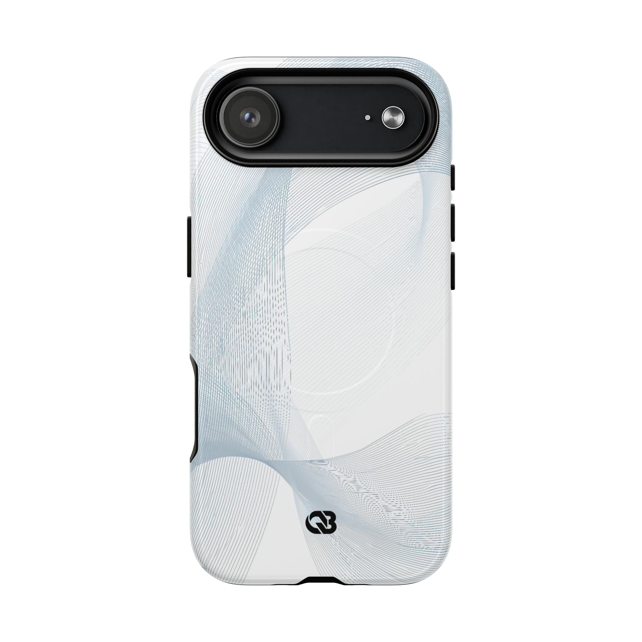 White Tough 2.0 Magsafe Phone Case for iPhone - Arctic Line Current