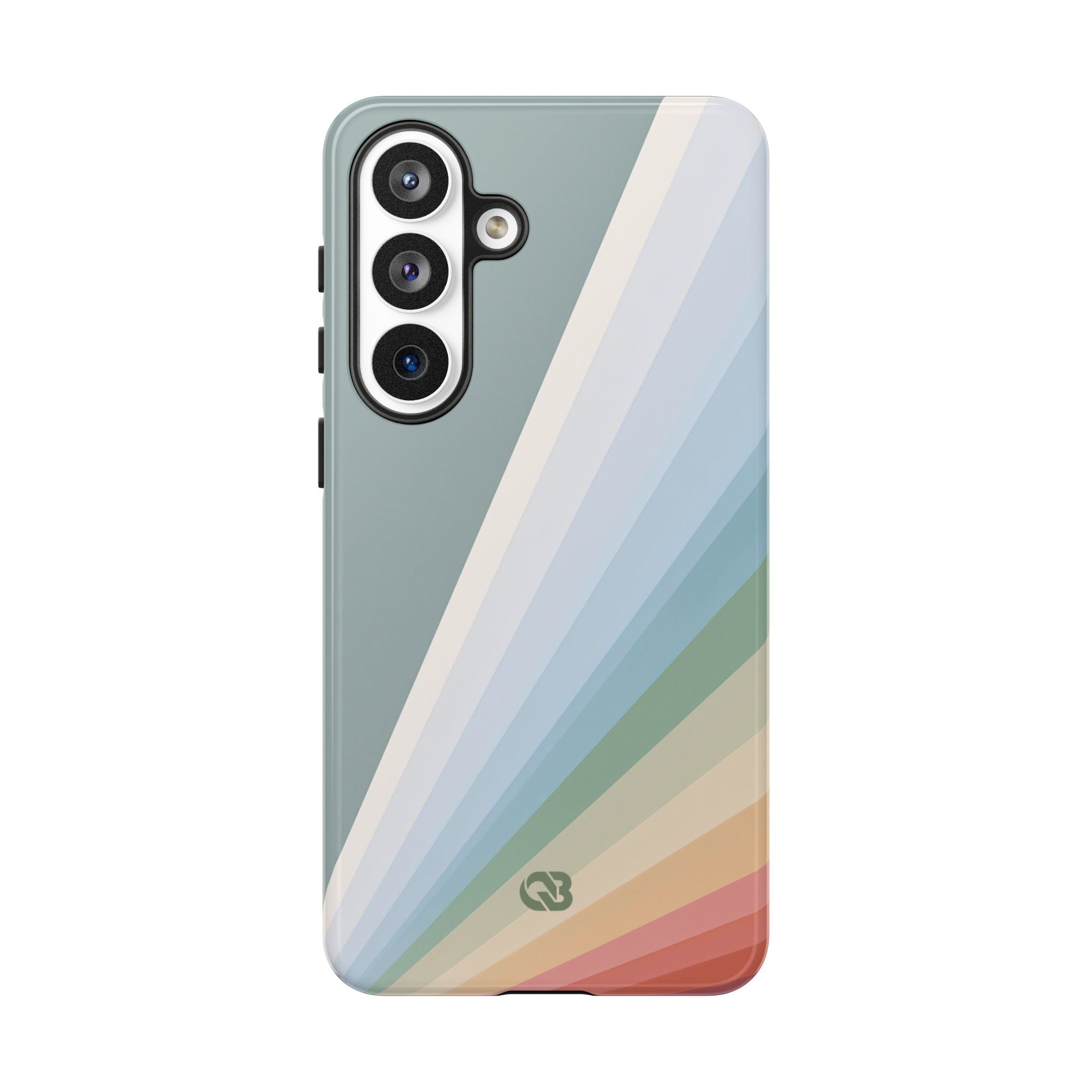 Green Tough Phone Case for Samsung - Sage Prism Beam