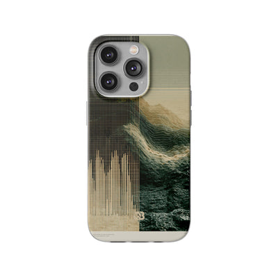 Beige Lite Phone Case for iPhone - Veridian Data Ridge