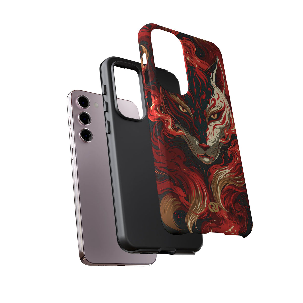 Crimson Kitsune Spirit · Tough Phone Case for Samsung · Red