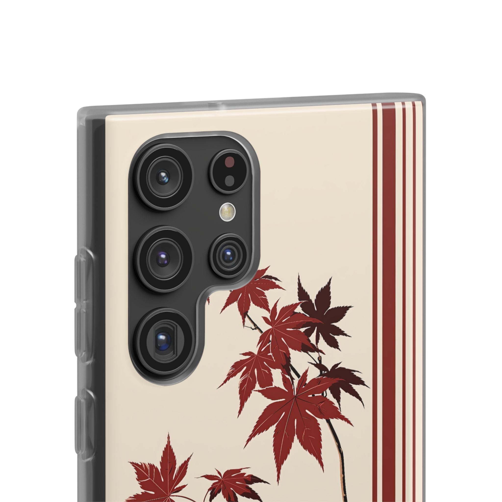 Red Lite Phone Case for Samsung - Crimson Momiji Stripe