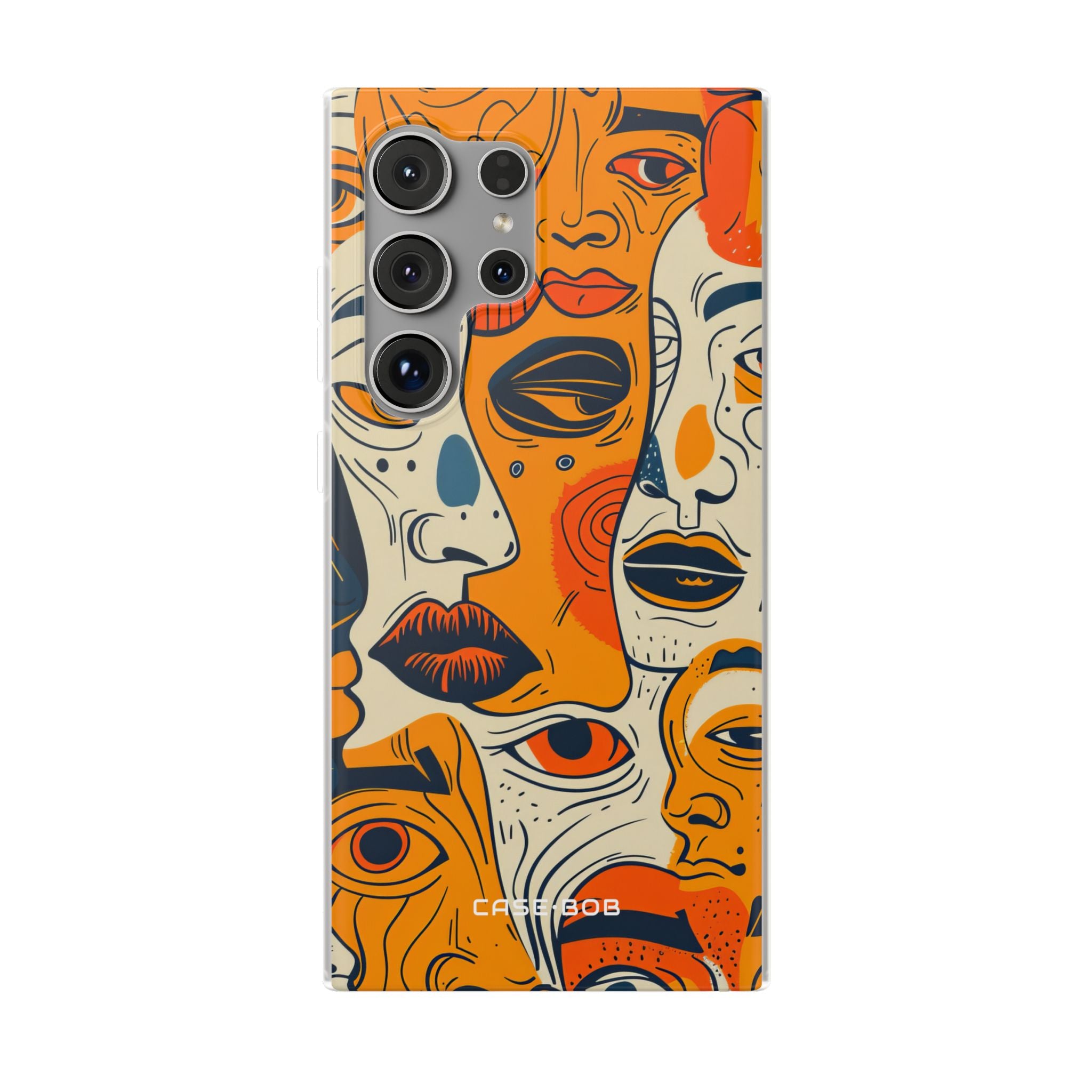Tangled Faces Sunset Samsung S24 Ultra Case - Soft