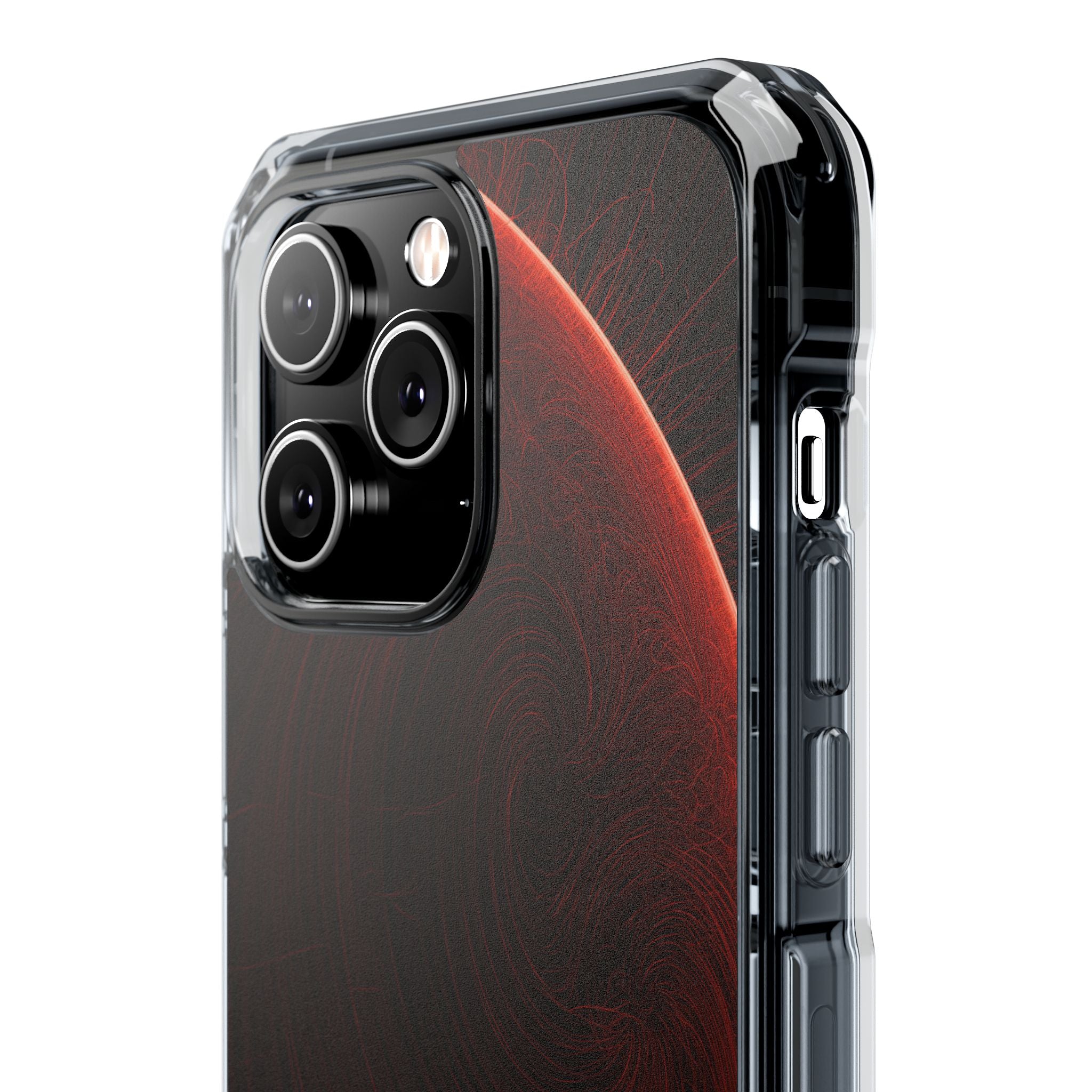 Red Impact MagSafe Phone Case for iPhone - Crimson Flare Flux