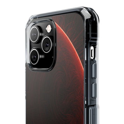 Red Impact MagSafe Phone Case for iPhone - Crimson Flare Flux