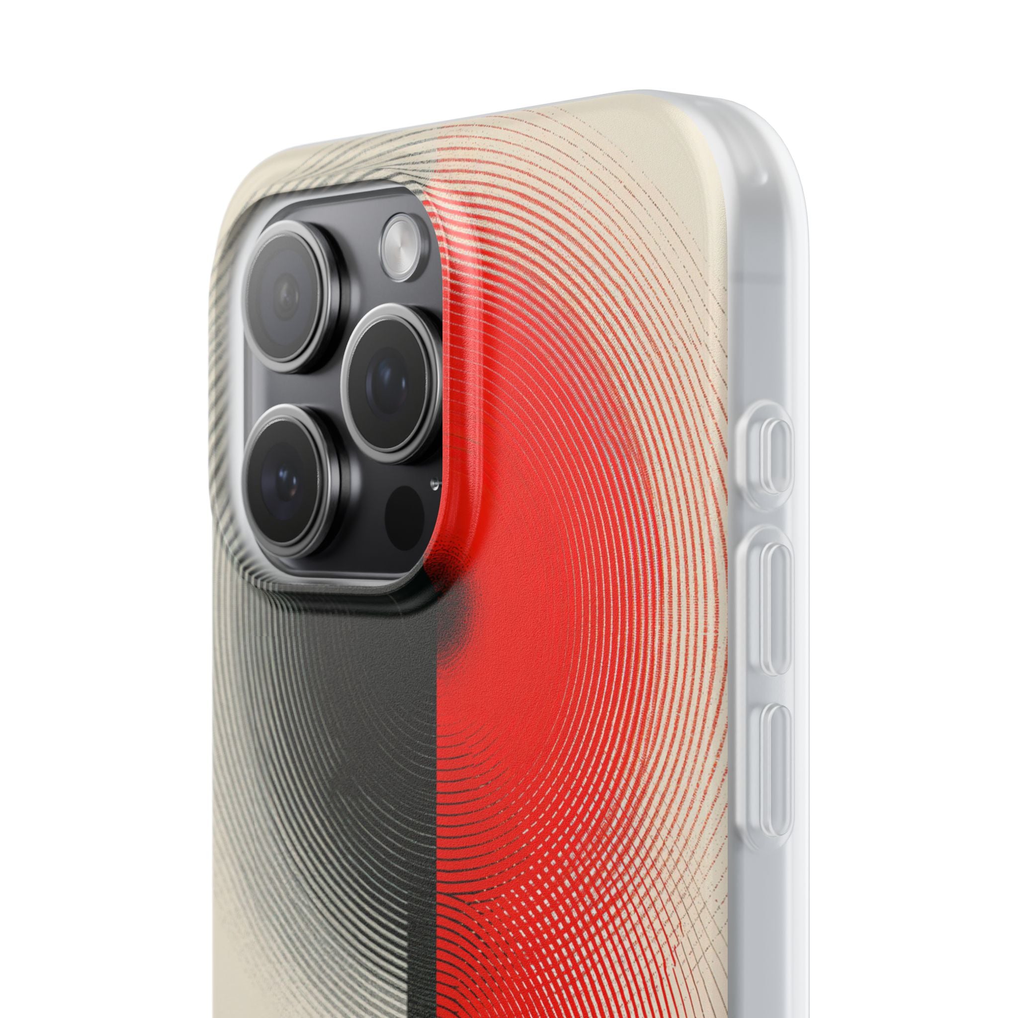 Red Lite Phone Case for iPhone - Split Signal Red