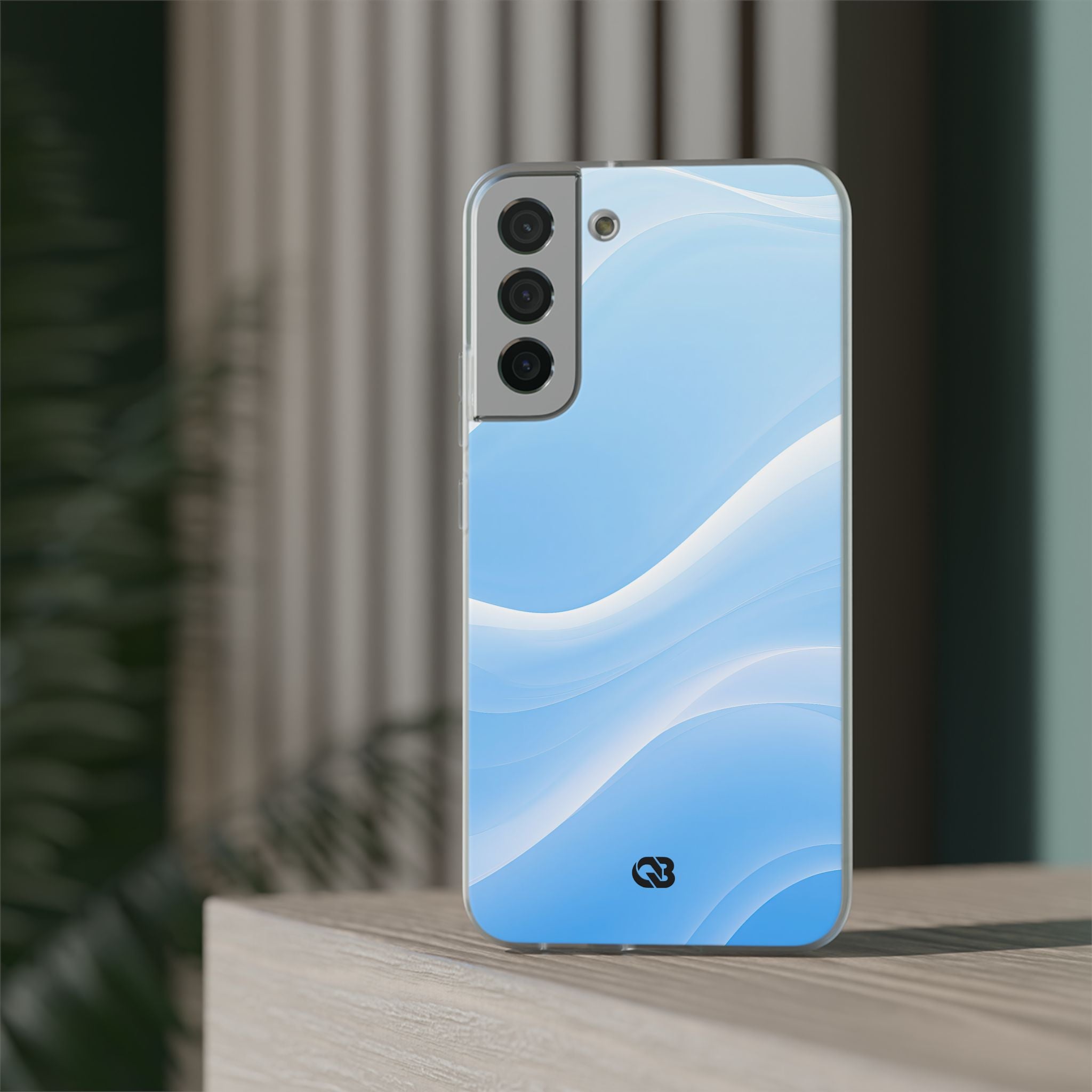Blue Lite Phone Case for Samsung - Glacial Blue Silk