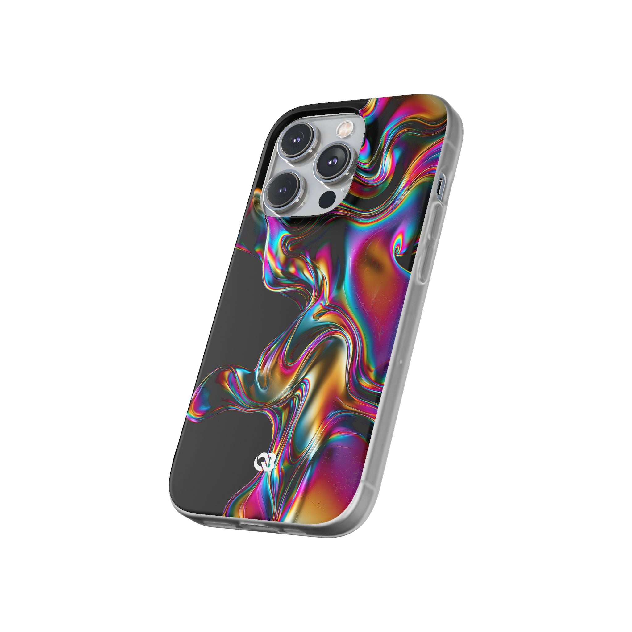 Purple Lite Phone Case for iPhone - Liquid Neon Chrome